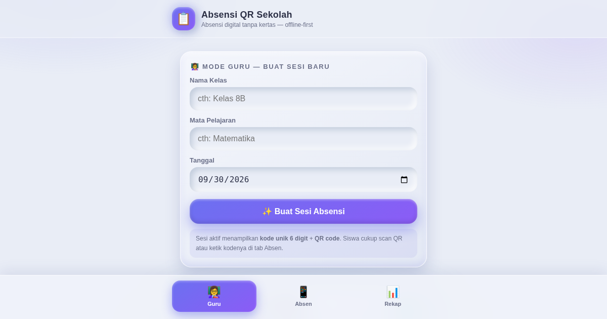 Absensi QR Sekolah